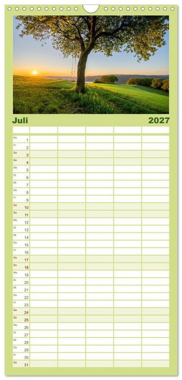 Produktbild: Familienplaner 2027 - Heimat Entdecken - Eifel mit 5 Spalten (Wandkalender, 21 x 45 cm) CALVENDO