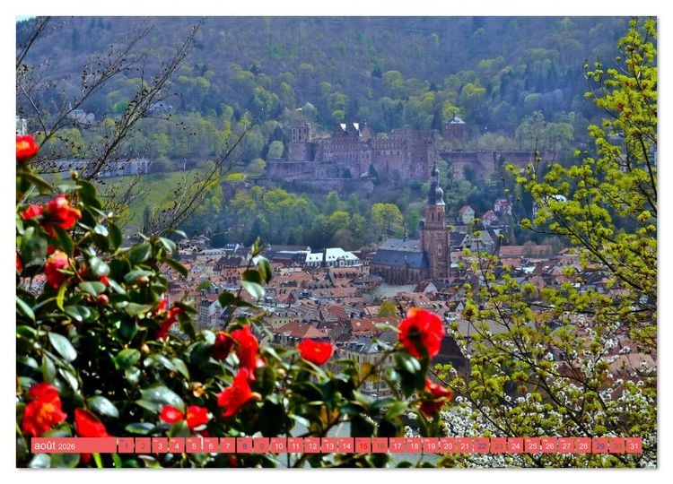 Produktbild: Magnifique Heidelberg (Calendrier mural 2026 DIN A2 vertical) calendrier de bureau