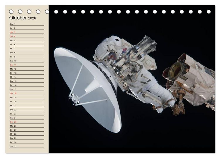 Produktbild: Raumfahrt und Weltall (Tischkalender 2026 DIN A5 quer), CALVENDO Monatskalender