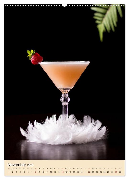 Produktbild: Cocktails mit Blumen und Pflanzen (Wandkalender 2026 DIN A2 hoch), CALVENDO Monatskalender