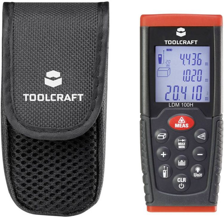 Produktbild: TOOLCRAFT LDM100H Laser-Entfernungsmesser 100m
