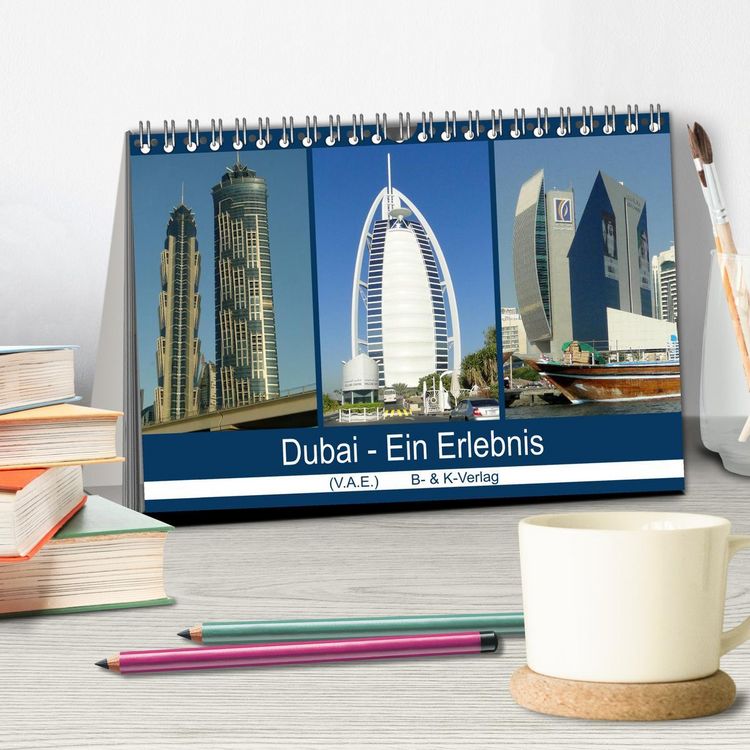 Produktbild: Dubai - Ein Erlebnis (Tischkalender 2026 DIN A5 quer), CALVENDO Monatskalender