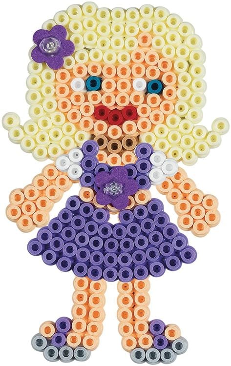 Hama 207-78 - Bügelperlen Midi, ca. 1000 Perlen in Heller Pfirsich