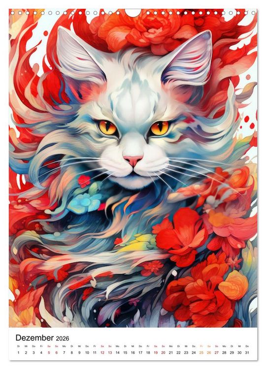Produktbild: Katzen Zen (Wandkalender 2026 DIN A3 hoch), CALVENDO Monatskalender
