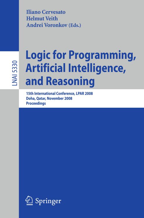 Produktbild: Logic for Programming, Artificial Intelligence, and Reasoning
