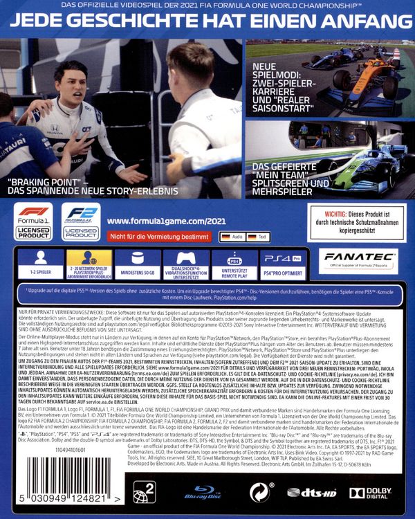 Produktbild: F1 2021 - Das offizielle Videospiel