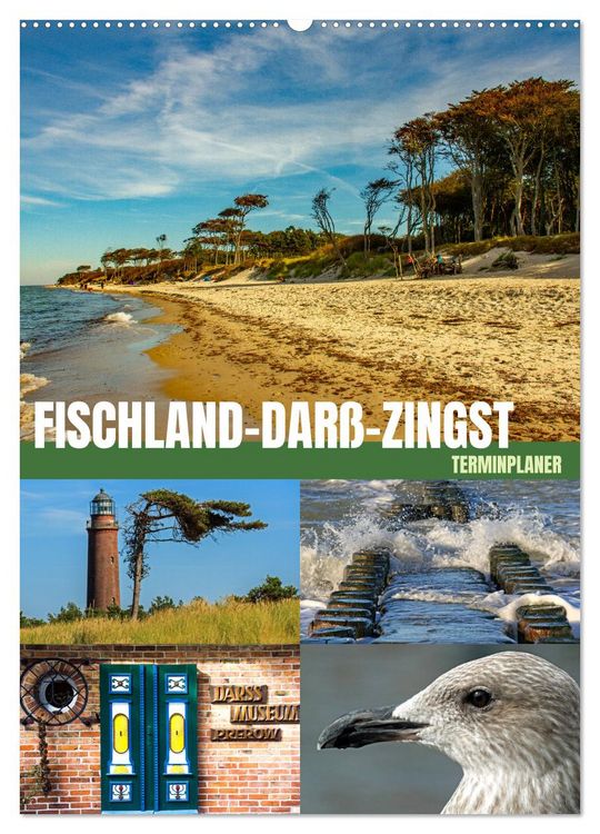 Produktbild: Fischland-Dar&szlig;-Zingst Terminplaner (Wandkalender 2026 DIN A2 hoch), CALVENDO Monatskalender