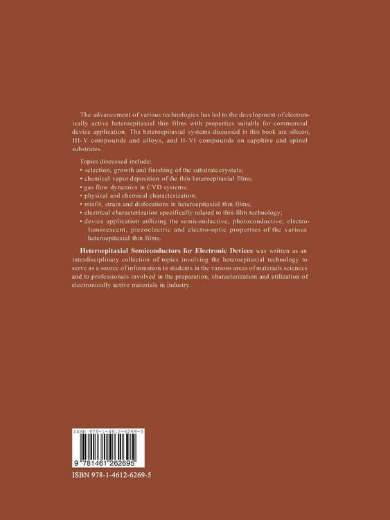 Produktbild: Heteroepitaxial Semiconductors for Electronic Devices