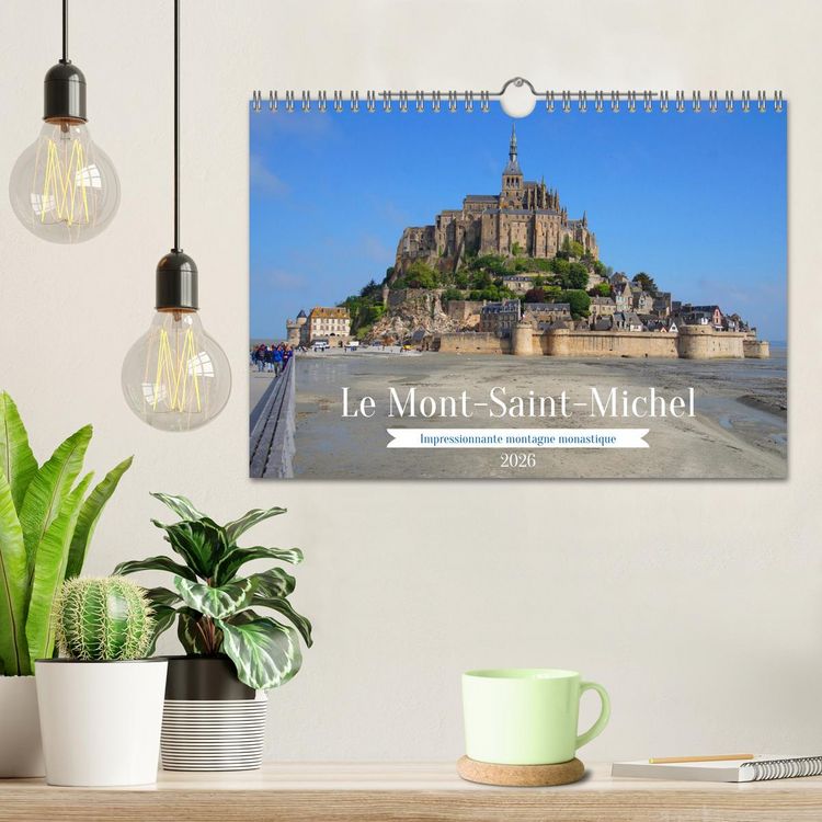 Produktbild: Le Mont-Saint-Michel - Impressionnante montagne monastique (Calendrier mural 2026 DIN A4 vertical), CALVENDO calendrier mensuel