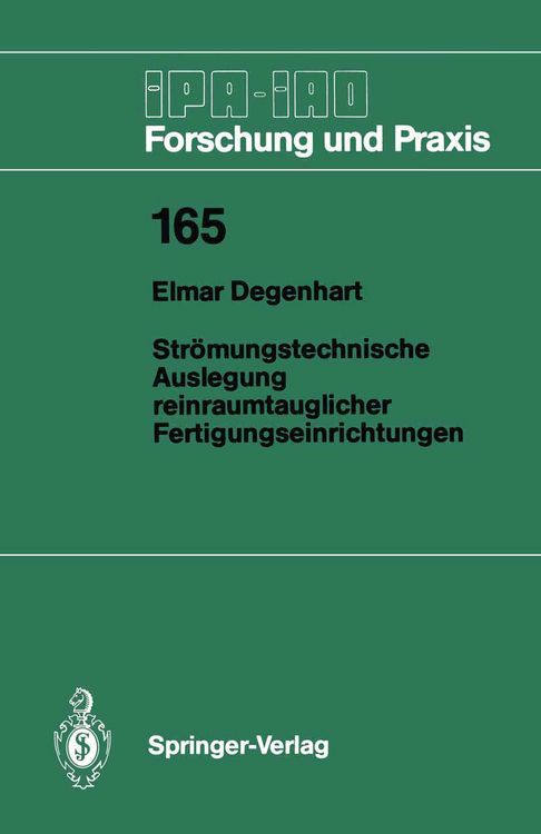 Produktbild: Str&ouml;mungstechnische Auslegung reinraumtauglicher Fertigungseinrichtungen