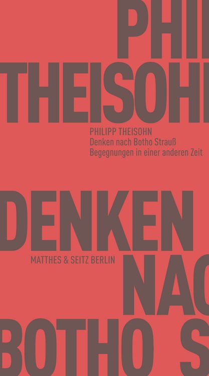 Produktbild: Denken nach Botho Strau&szlig;