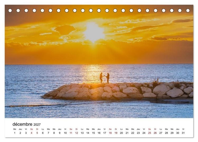Produktbild: LA RIVIERA TURQUE Antiquit&eacute;. C&ocirc;te. Lumi&egrave;re. (Calendrier de bureau 2027 DIN A5 vertical), CALVENDO calendrier mensuel