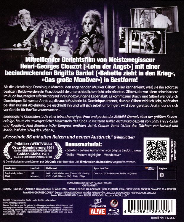 Produktbild: Die Wahrheit (Brigitte Bardot) (Neuauflage)