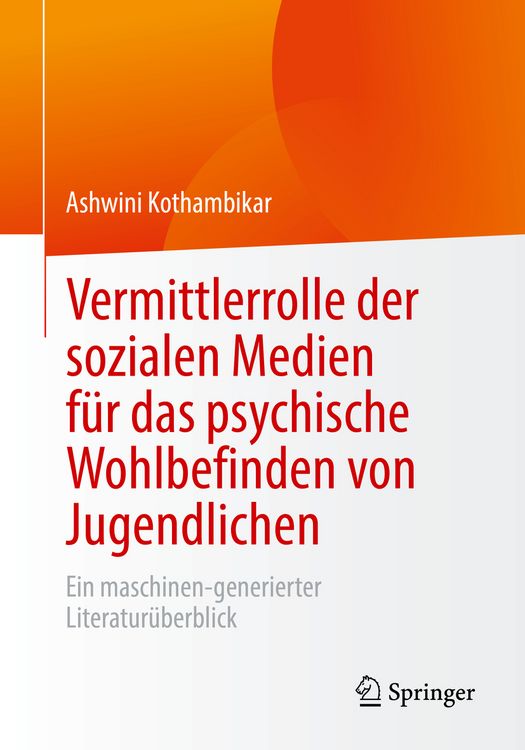 Produktbild: Vermittlerrolle der sozialen Medien f&uuml;r das psychische Wohlbefinden von Jugendlichen