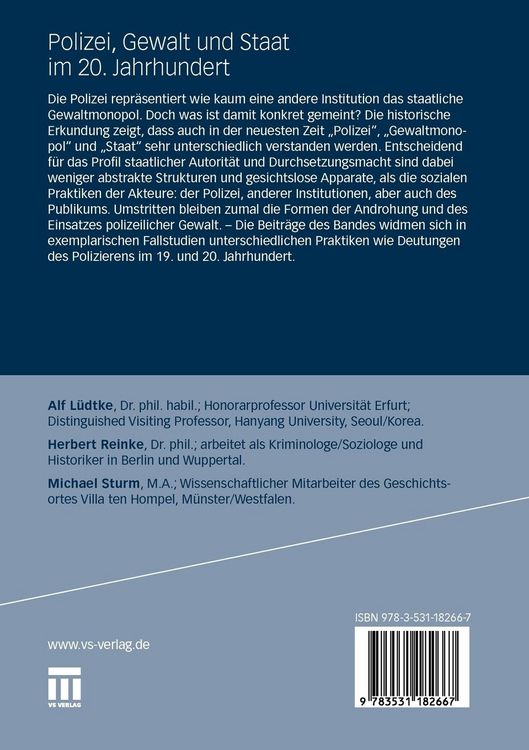 Produktbild: Polizei, Gewalt und Staat im 20. Jahrhundert