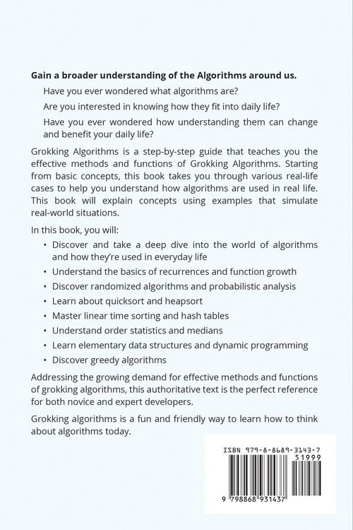 Produktbild: GROKKING ALGORITHM BLUEPRINT
