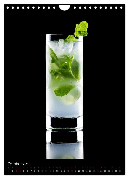Produktbild: Cocktails und Longdrinks (Wandkalender 2026 DIN A4 hoch), CALVENDO Monatskalender