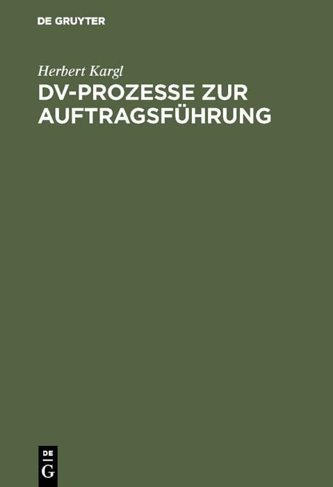 Produktbild: DV-Prozesse zur Auftragsf&uuml;hrung