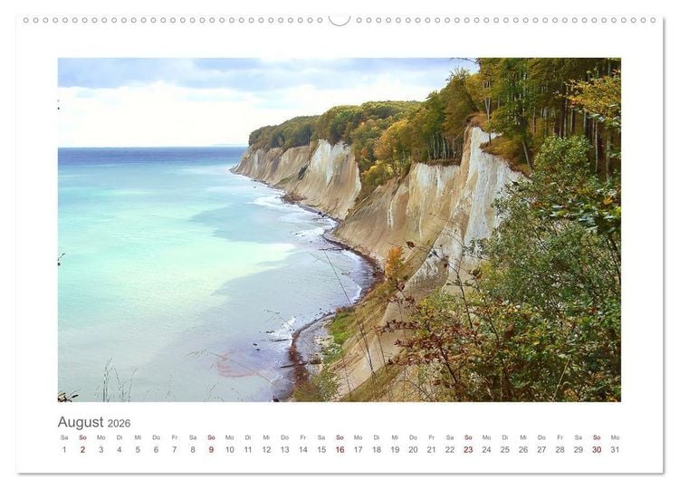 Produktbild: R&uuml;genliebe - Eine Hommage an die Ostseeinsel R&uuml;gen (Wandkalender 2026 DIN A2 quer), CALVENDO Monatskalender
