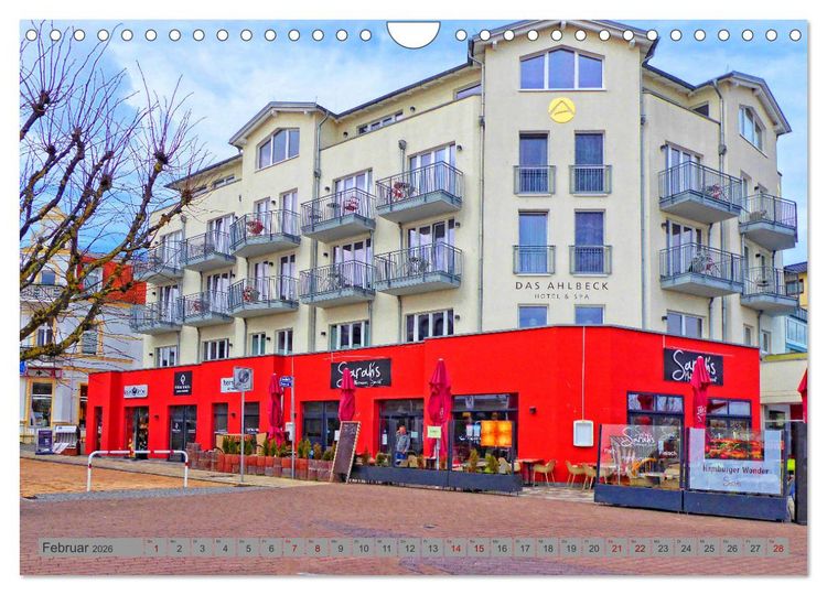 Produktbild: Das Kaiserbad Ahlbeck &ndash; Augenblicke eines Apriltages von der Ostseeinsel Usedom (Wandkalender 2026 DIN A4 quer), CALVENDO Monatskalender