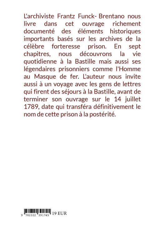 Produktbild: L&eacute;gendes et archives de la Bastille