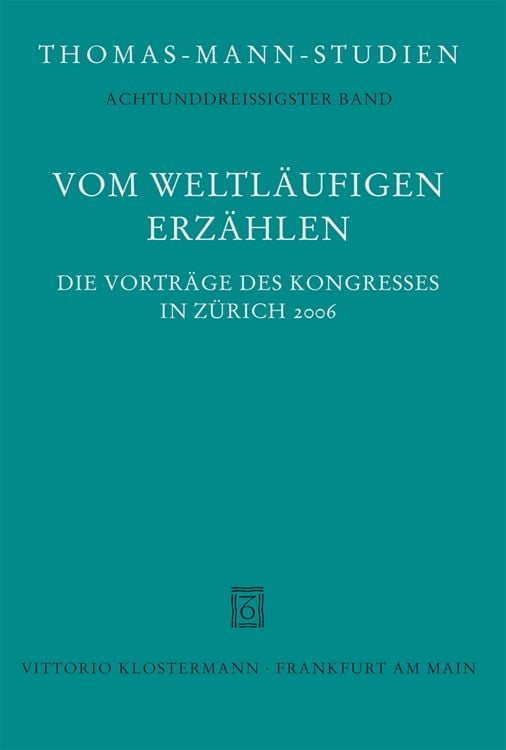 Produktbild: Vom weltläufigen Erzählen