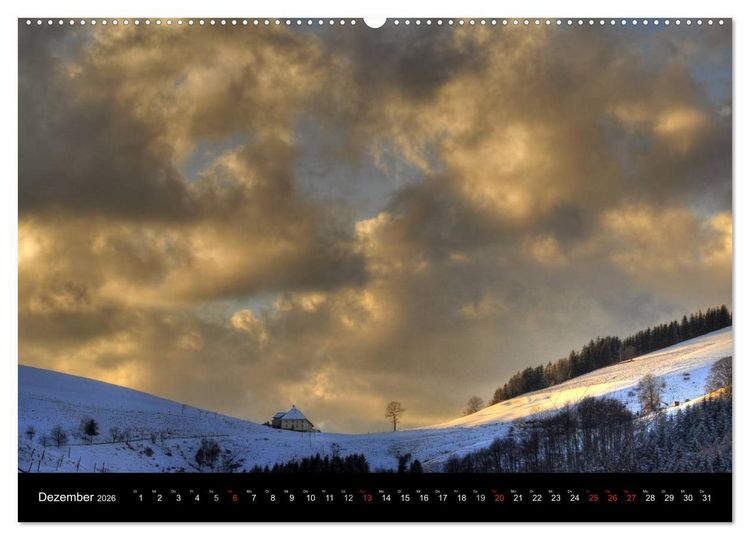 Produktbild: Romantischer Schwarzwald (hochwertiger Premium Wandkalender 2026 DIN A2 quer), Kunstdruck in Hochglanz