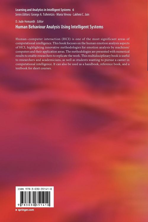 Produktbild: Human Behaviour Analysis Using Intelligent Systems