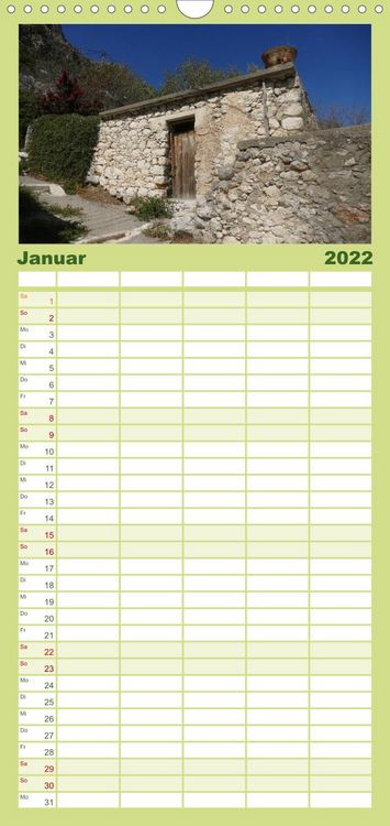 Produktbild: Kreta - Paradies an der Wiege Europas - Familienplaner hoch (Wandkalender 2022 , 21 cm x 45 cm, hoch)