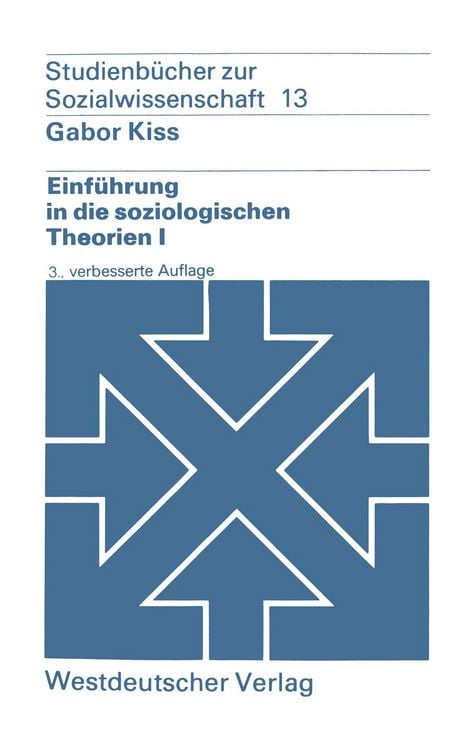 Produktbild: Einf&uuml;hrung in die soziologischen Theorien I