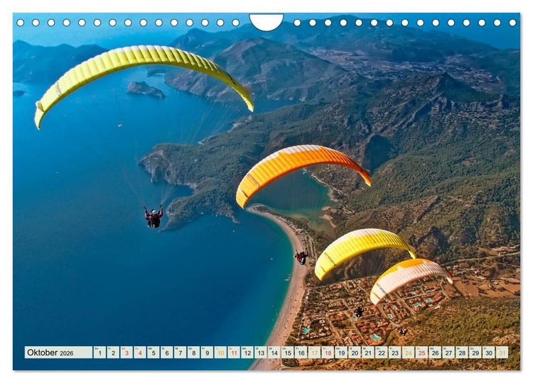 Produktbild: Freiheit und Abenteuer - Paragliding (Wandkalender 2026 DIN A4 quer), CALVENDO Monatskalender