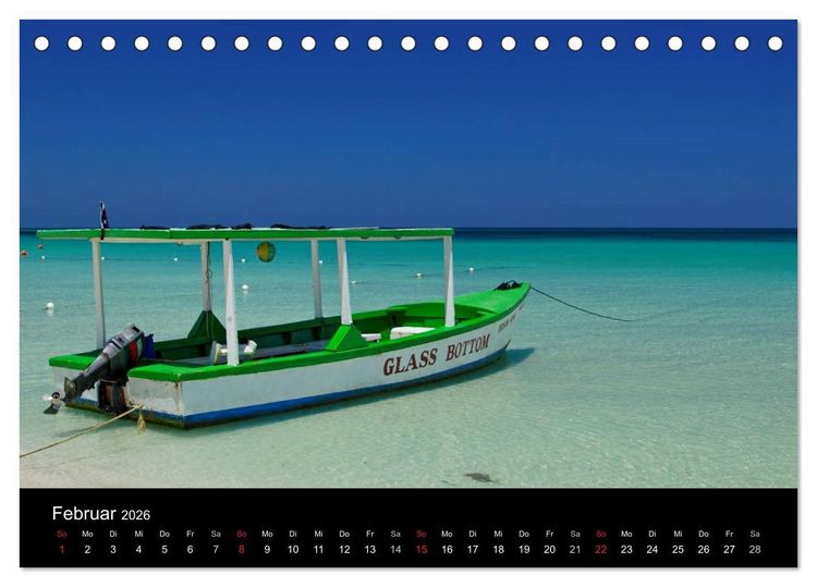 Produktbild: Jamaika Sonne und Strand (Tischkalender 2026 DIN A5 quer), CALVENDO Monatskalender