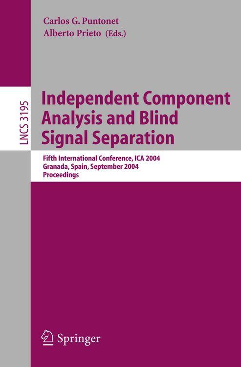 Produktbild: Independent Component Analysis and Blind Signal Separation
