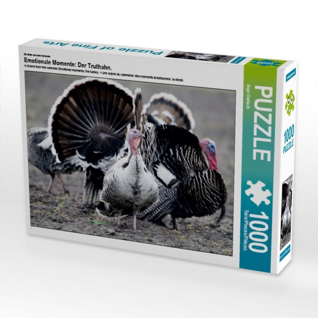 Produktbild: CALVENDO Puzzle Ein Motiv aus dem Kalender Emotionale Momente: Der Truthahn. | 1000 Teile Lege-Gr&ouml;&szlig;e 64x48cm Foto-Puzzle f&uuml;r gl&uuml;ckliche Stunden