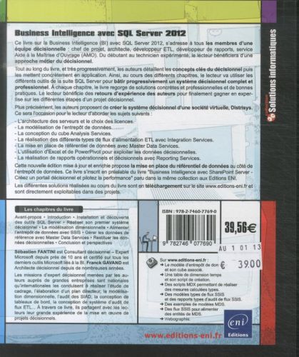 Produktbild: Business Intelligence avec SQL Server 2012