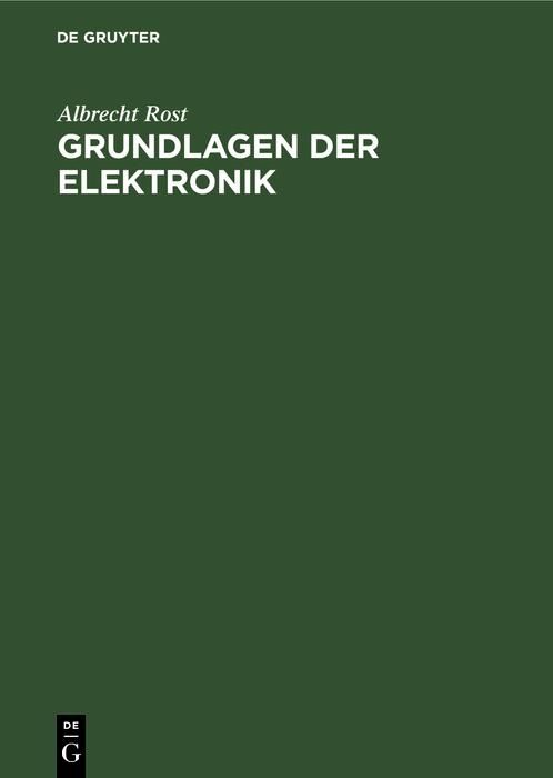 Produktbild: Grundlagen der Elektronik