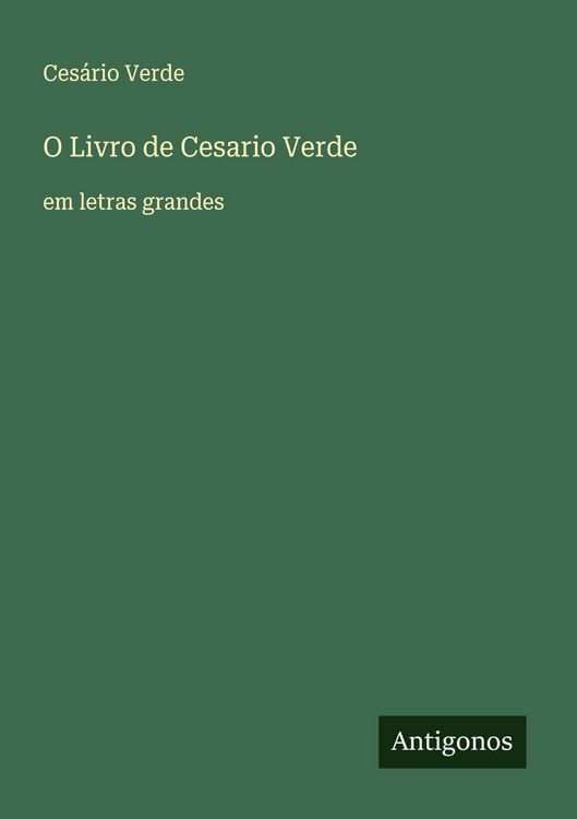 Produktbild: O Livro de Cesario Verde