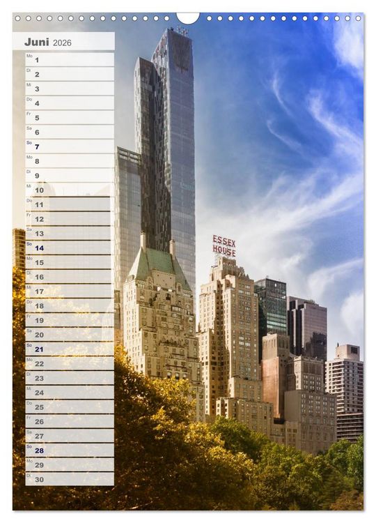 Produktbild: New York - Manhattan (Wandkalender 2026 DIN A3 hoch), CALVENDO Monatskalender