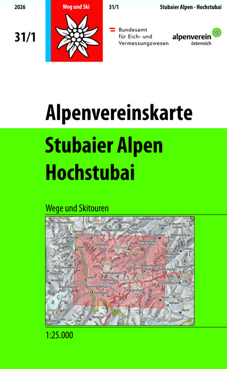 Produktbild: Alpenvereinskarte