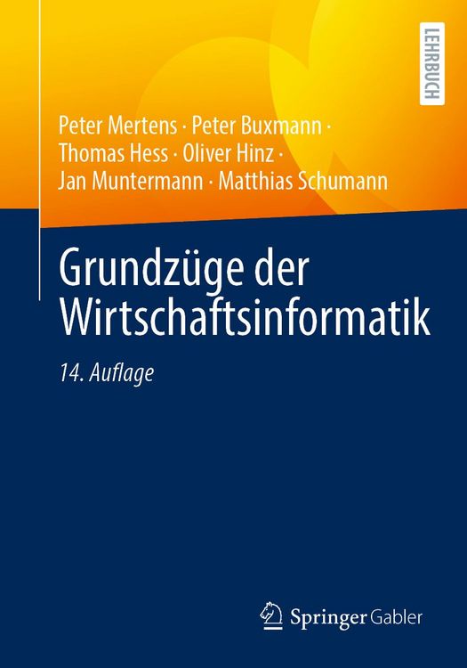Produktbild: Grundz&uuml;ge der Wirtschaftsinformatik