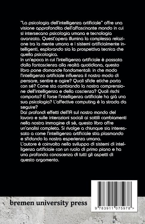 Produktbild: Psicologia dell'intelligenza artificiale