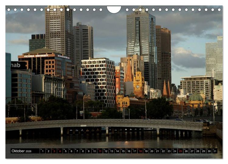 Produktbild: Melbourne (Wandkalender 2026 DIN A4 quer), CALVENDO Monatskalender