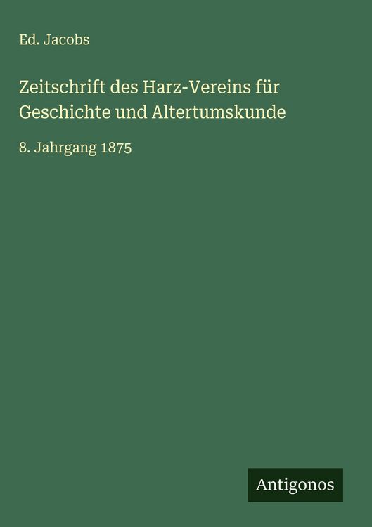 Produktbild: Zeitschrift des Harz-Vereins f&uuml;r Geschichte und Altertumskunde