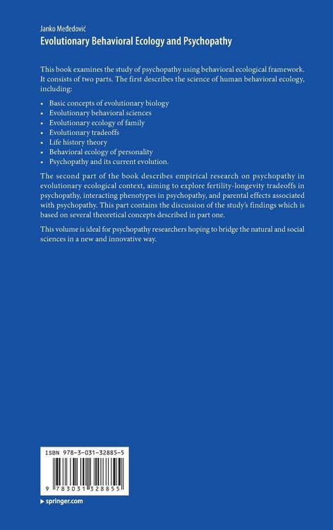 Produktbild: Evolutionary Behavioral Ecology and Psychopathy