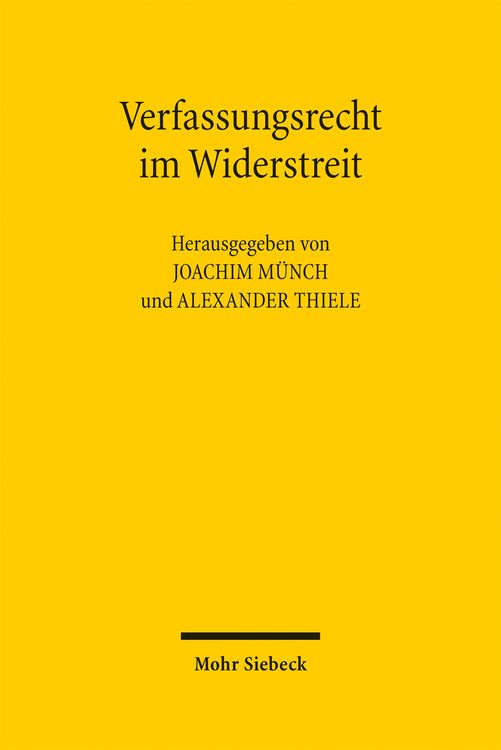 Produktbild: Verfassungsrecht im Widerstreit