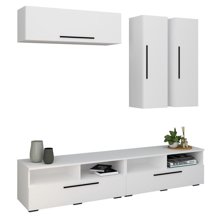 Produktbild: Schrankwand Wohnzimmer Anbauwand Wohnwand Arila XL