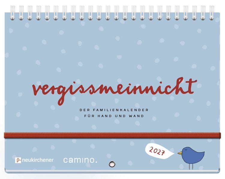 Produktbild: vergissmeinnicht 2027 - Der Familienkalender f&uuml;r Hand und Wand