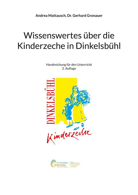 Produktbild: Wissenswertes &uuml;ber die Kinderzeche in Dinkelsb&uuml;hl