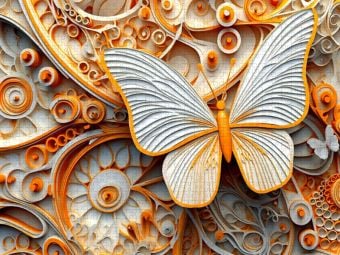 Produktbild: CALVENDO Puzzle Orange wei&szlig;er Schmetterling als Relief | 2000 Teile Lege-Gr&ouml;&szlig;e 90x67cm Foto-Puzzle f&uuml;r gl&uuml;ckliche Stunden