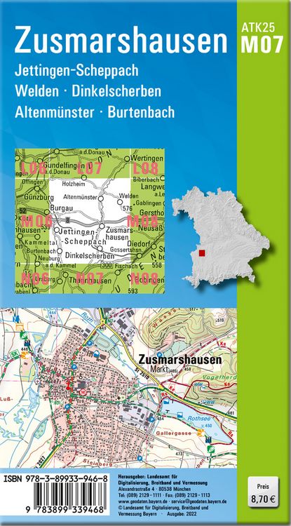 Produktbild: Zusmarshausen 1:25 000